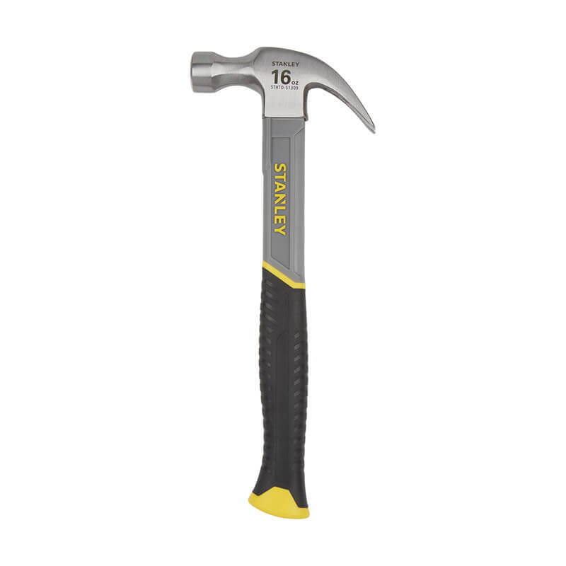 Молоток Fiberglass с весом головки 450 г, с загнутым гвоздодером. STANLEY STHT0-51309