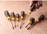 Отвертка Cushion Grip длиной 100 мм с параллельным жалом под шлиц SL 4.0 STANLEY STHT16195-0