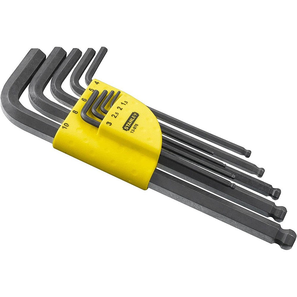 Набор из девяти шестигранных метрических ключей STANLEY 1-13-976