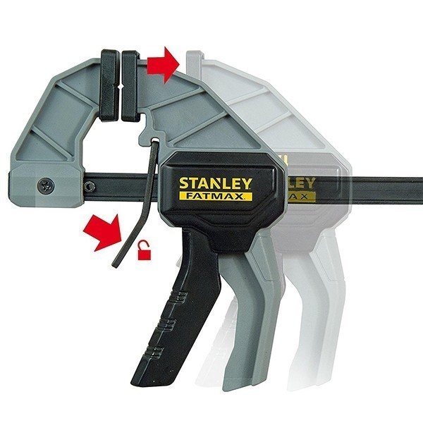 Струбцина FatMax М триггерная с максимальным усилием сжатия 45 кг STANLEY FMHT0-83232