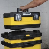 Ящик металлопластмассовый Rolling Workshop, размеры 568x730x389 мм, на колесах STANLEY 1-95-621